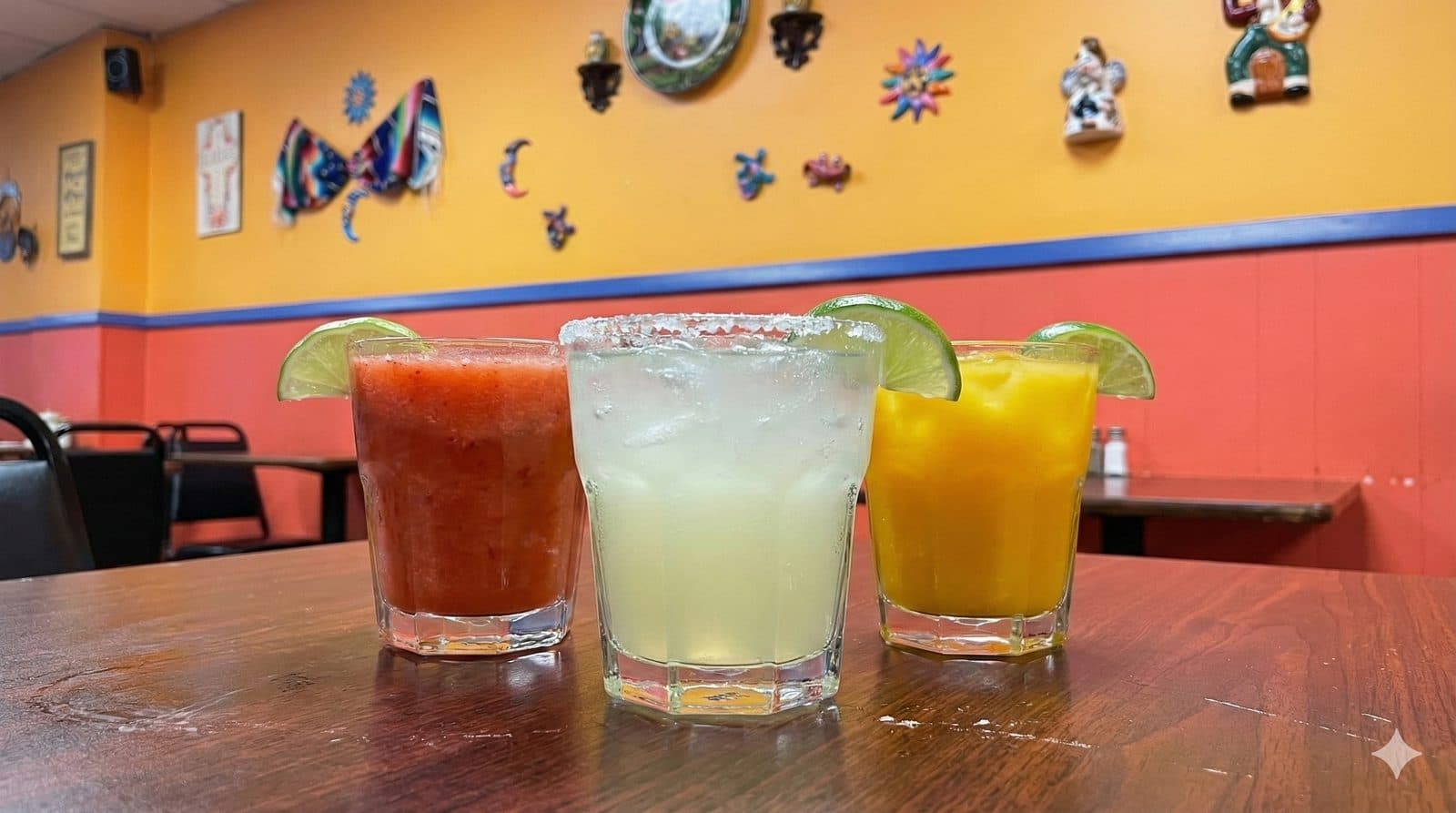 Trio of craft margaritas